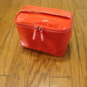 Clinique Makeup Storage Bag 8"x6"x5" Plastic Coated w/ Zippers and Carry Handle